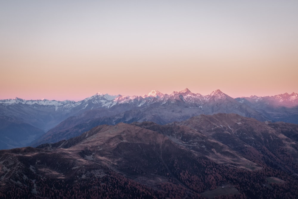 landscape photography of mountains