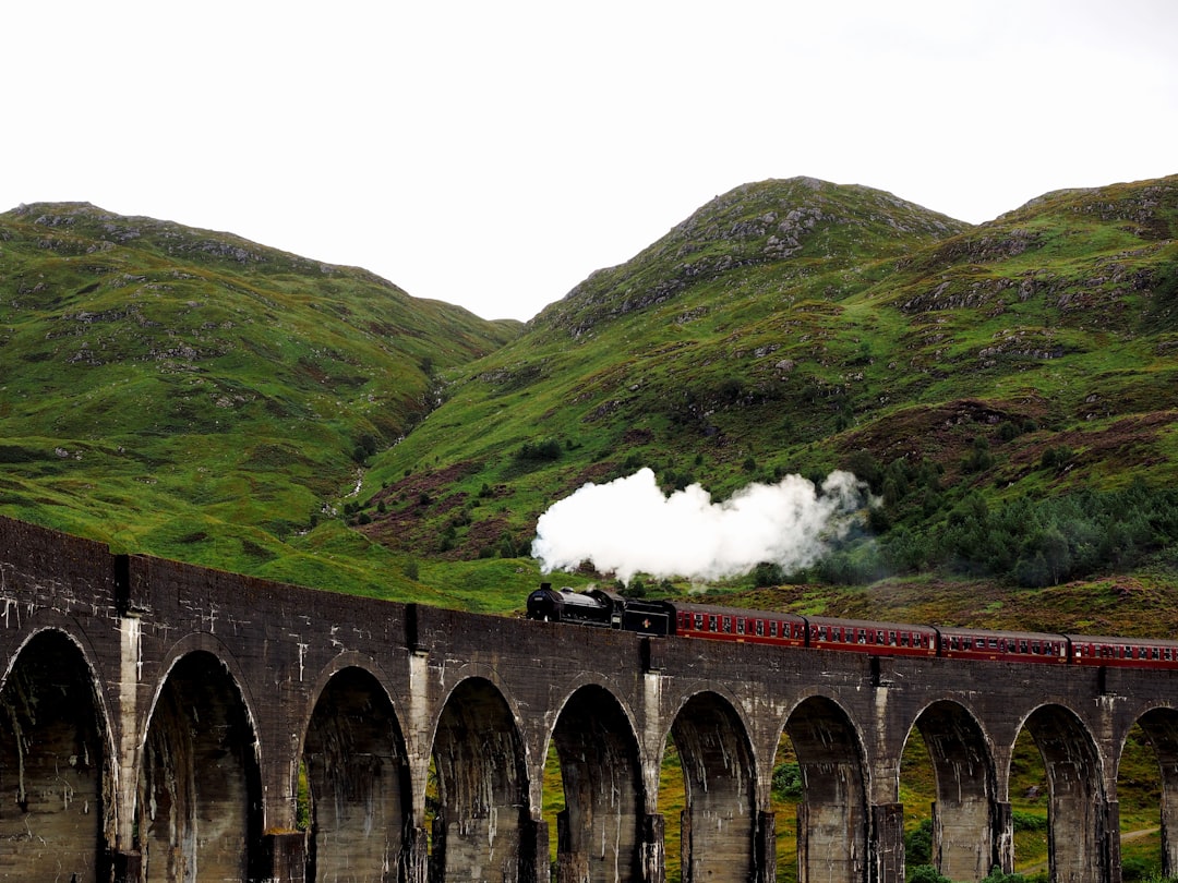 red and black train, SCOTLAND