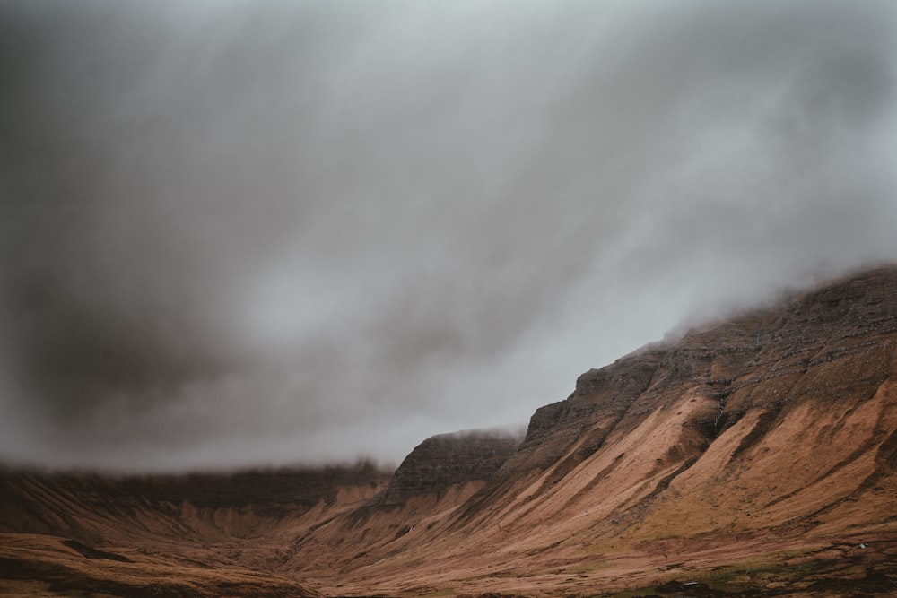 photo of brown mountain