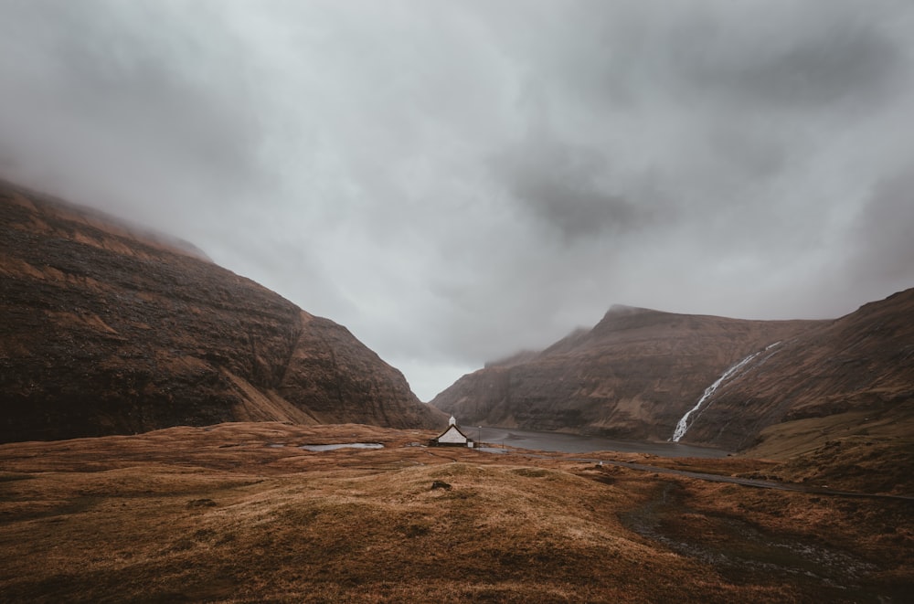 landscape photography of mountains and lake