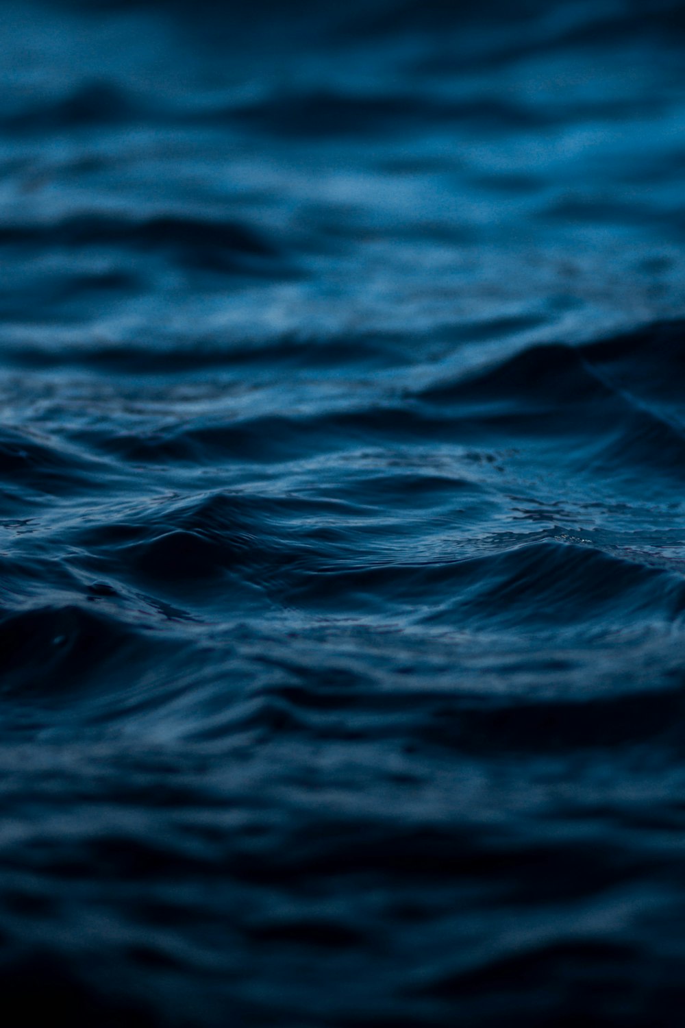 Photographie time-lapse de la mer bleue