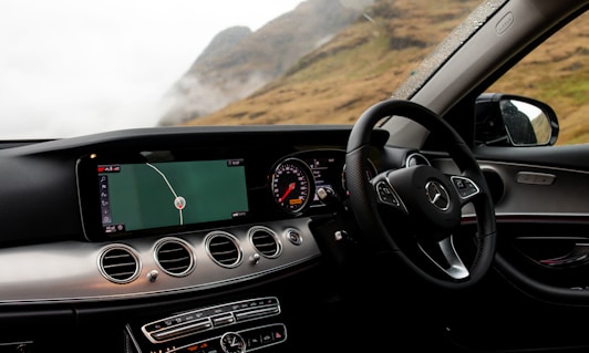 black Pioneer 1-DIN car stereo