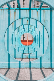 blue tunnel