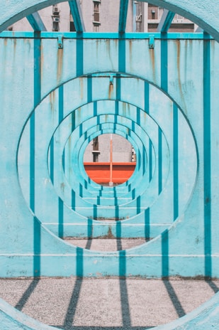 blue tunnel