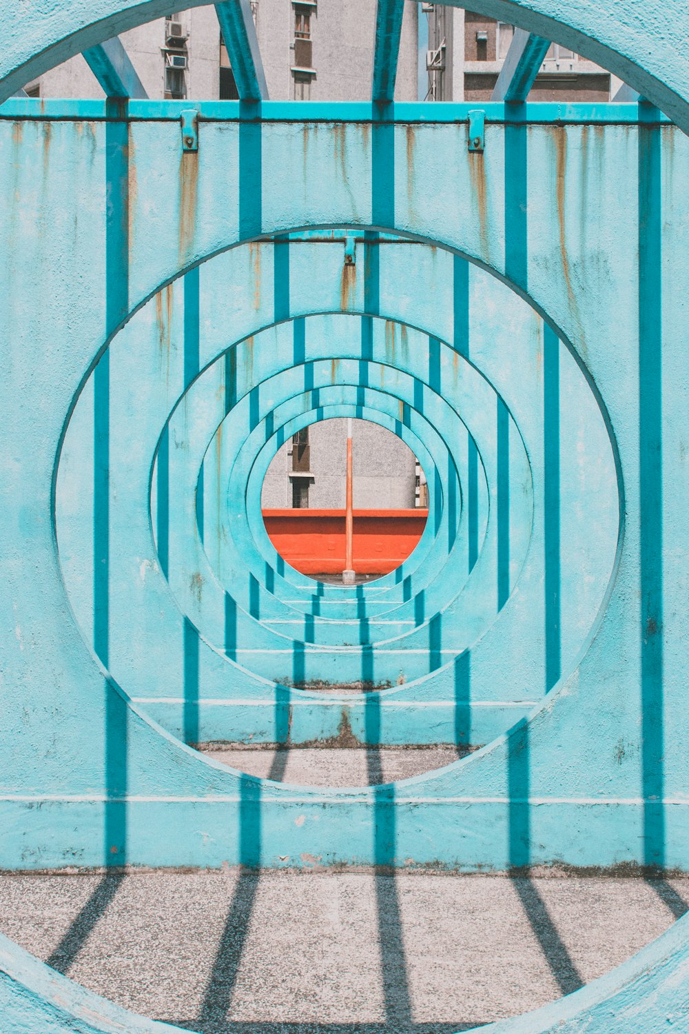 blue tunnel