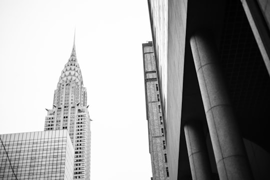 Empire State Building in Chrysler Building United States