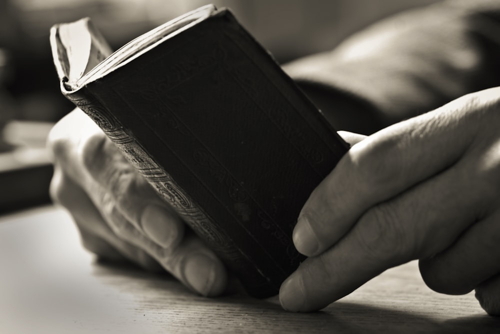 person reading bible