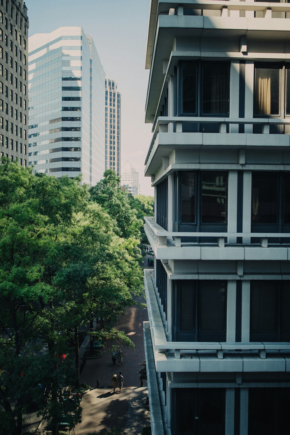 white and gray building