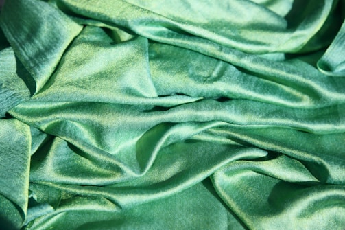 green textile
