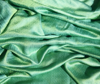 green textile