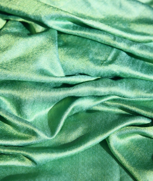 green textile