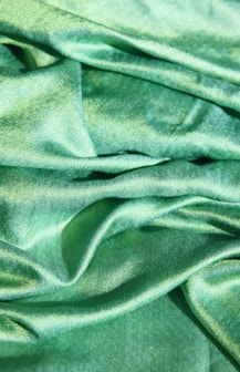 green textile