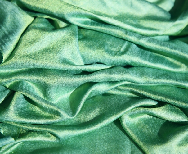 green textile