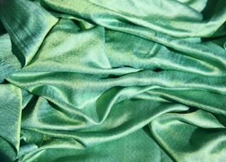 green textile