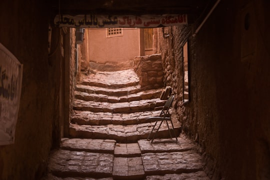 empty tunnel in Abyaneh Iran