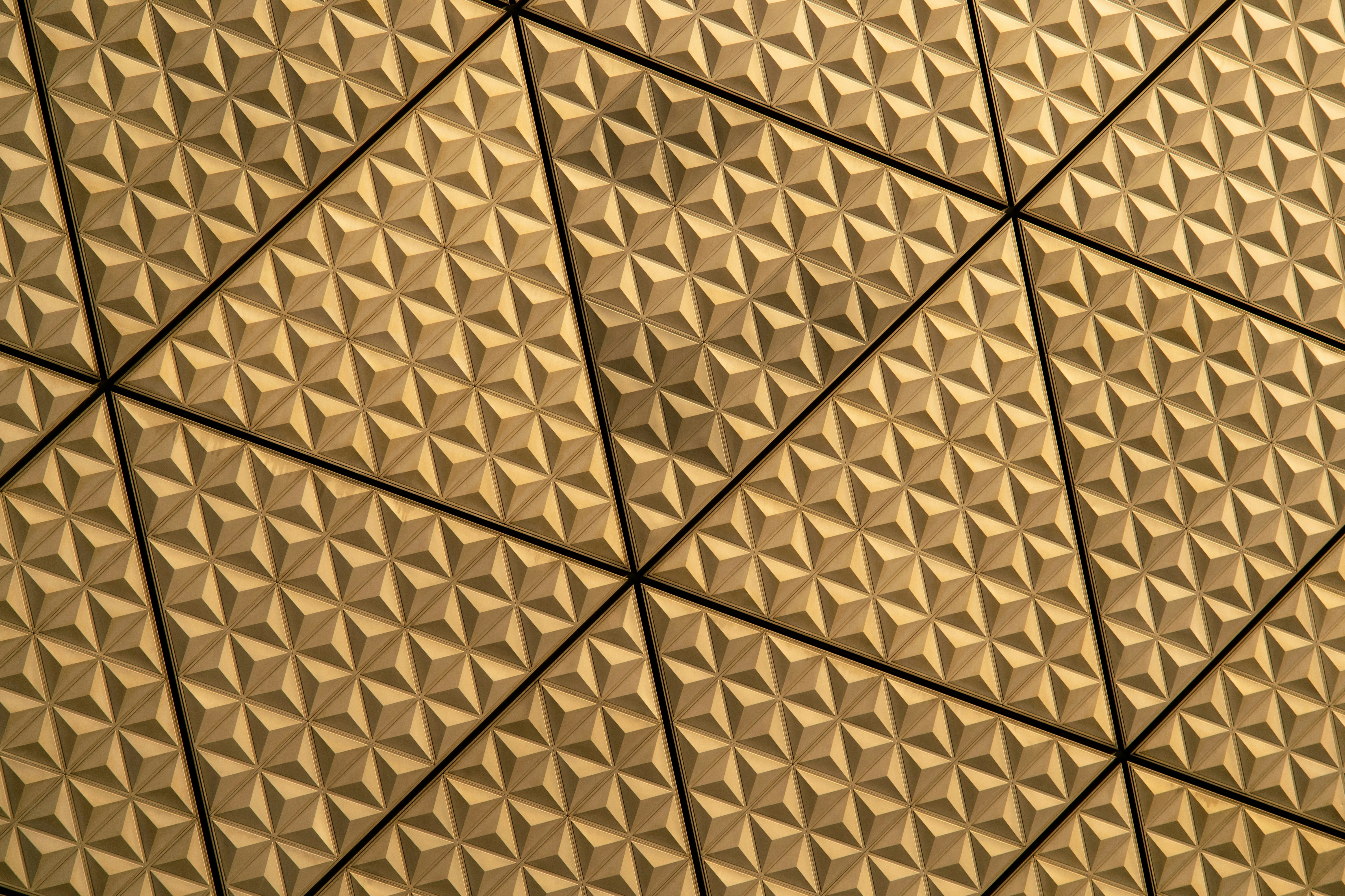 Tessellated tiles on the walls of Tokyo Big Sight