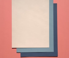 white and blue paper