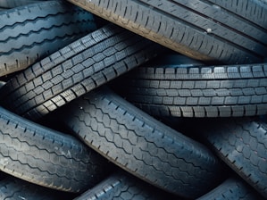 assorted car tyres arranged on top of each other sold at the tyrepublic tire shop in lagos nigeria