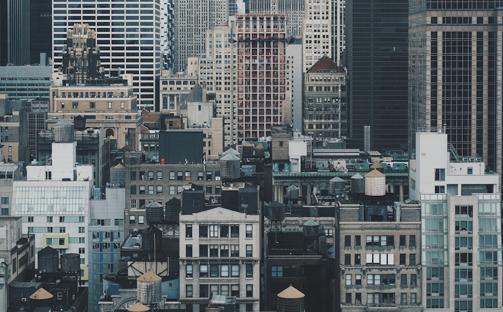 Luftaufnahmen von städtischen Gebäuden