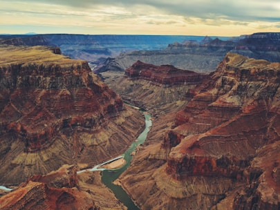 aerial photography of mountain