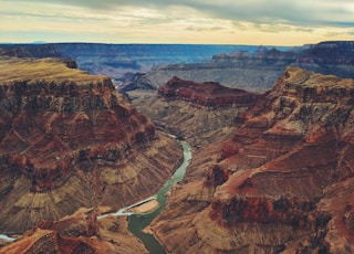 aerial photography of mountain