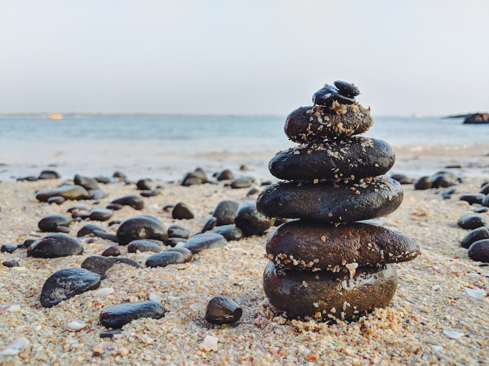 stack of pebble stones