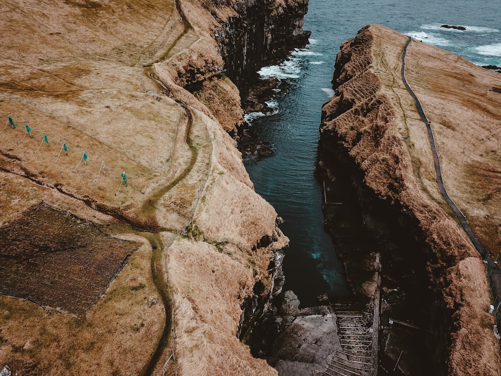 bird's eye view of plateau