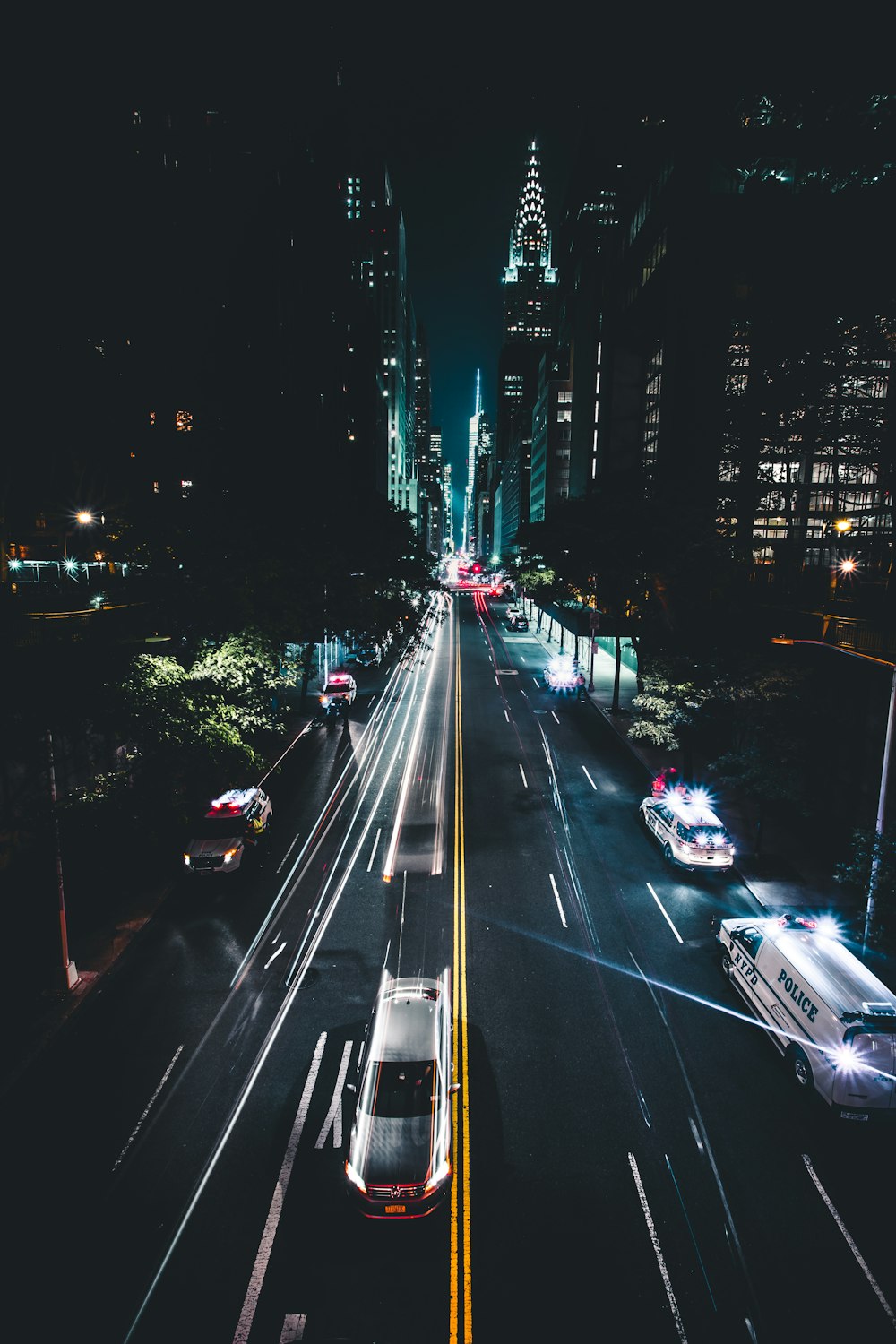 timelapse photography of cars on road