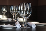 Interior view of a fine dining restaurant with elegant table settings.