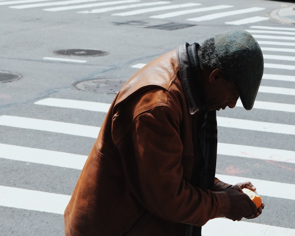 man walking on pedestal lane