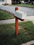 gray metal mail box