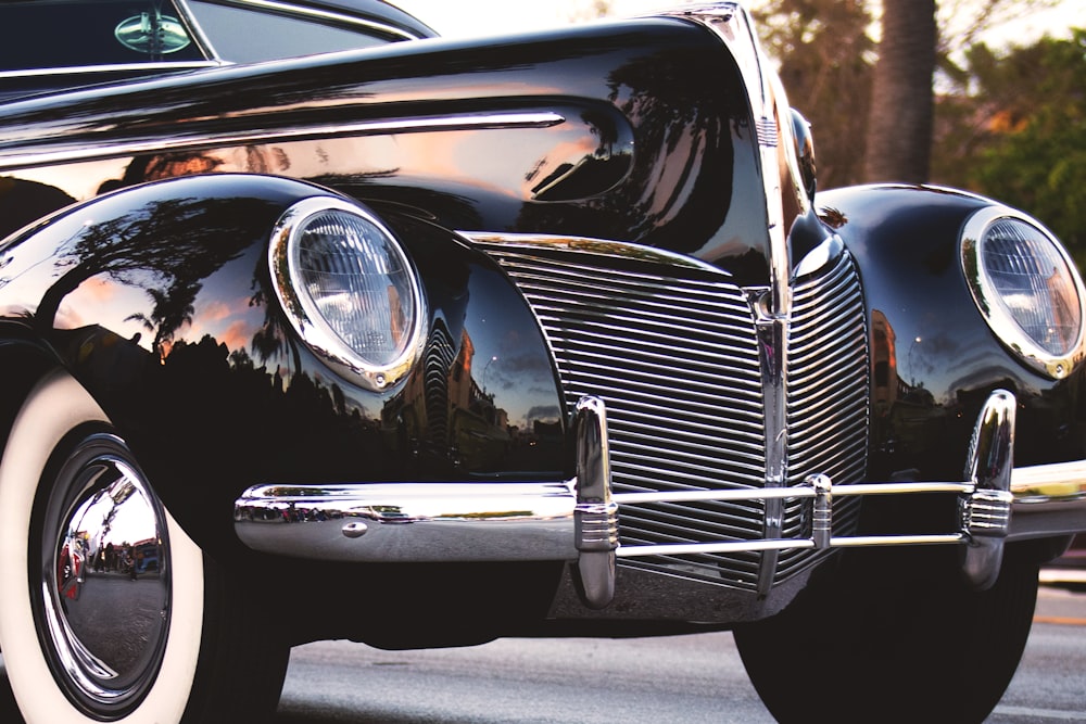 vintage black car
