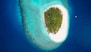 aerial view of island