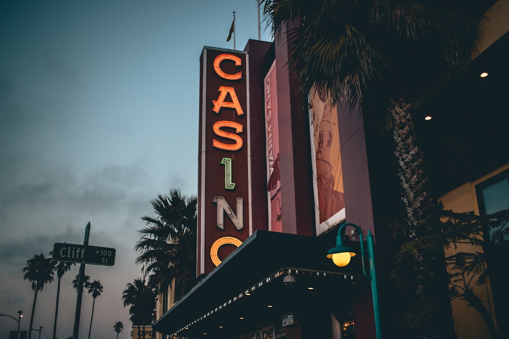 Casino marquee signage