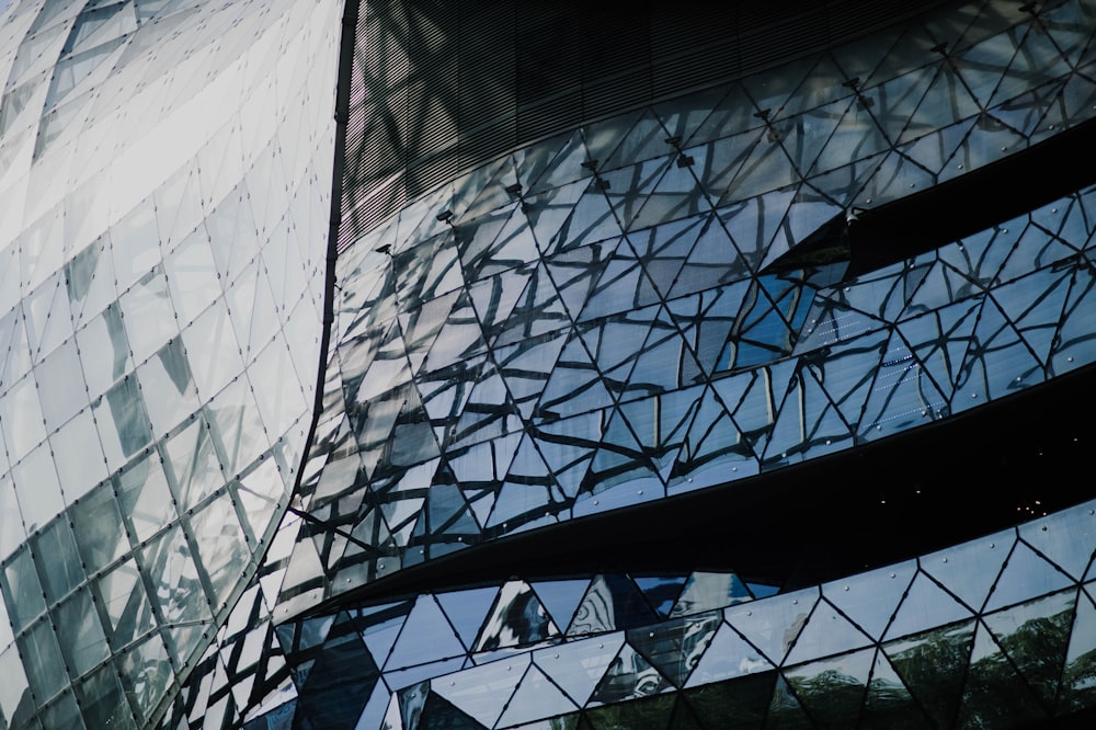 curtain glass building at daytime