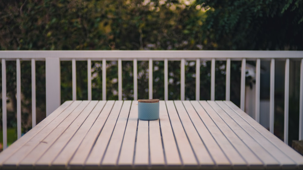 square white wooden table