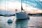 white sailing boat dock in paier