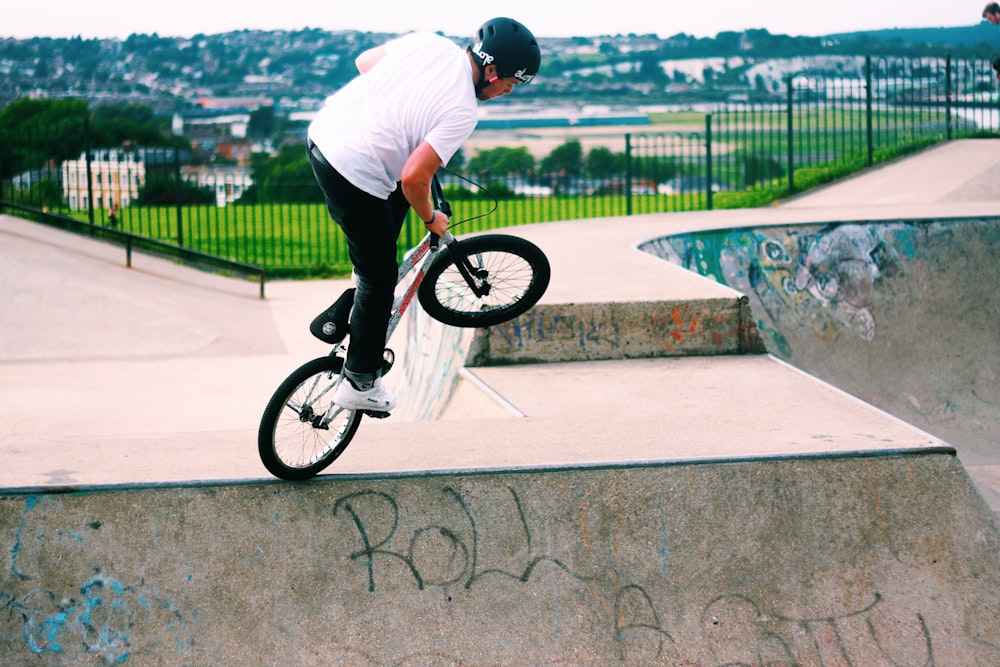 man riding on bicycle