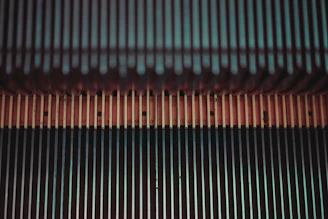 Close-up of the dual brushless motors powering the escalator system.