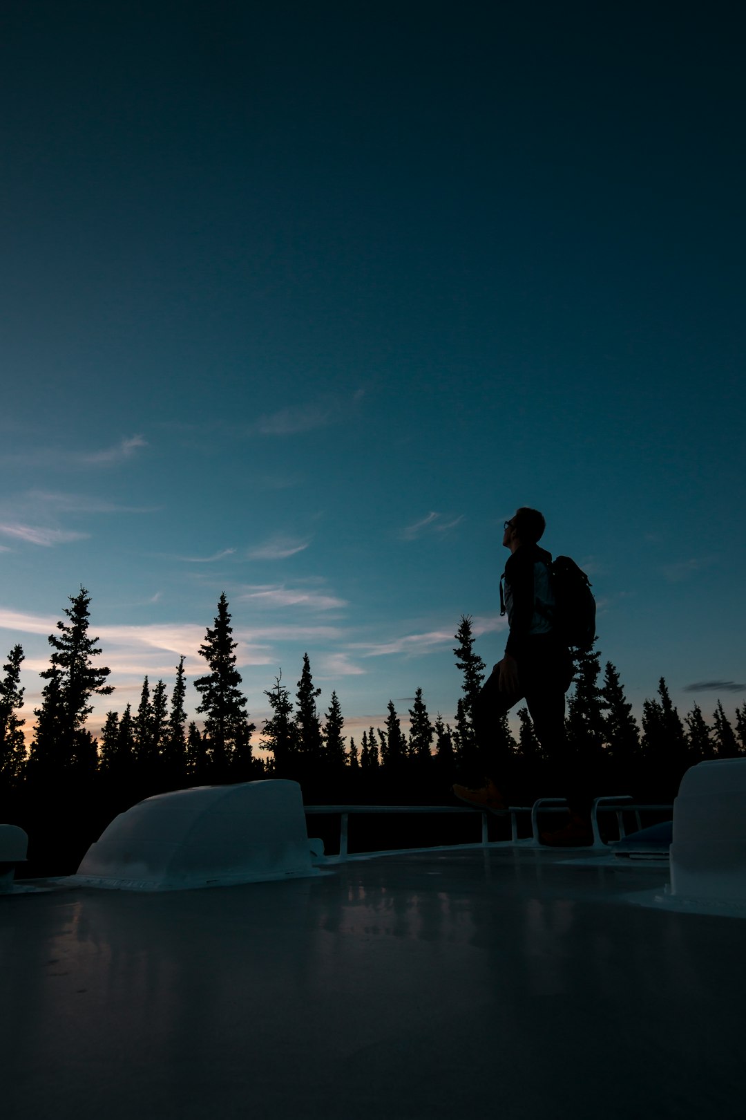 men looking at the sky