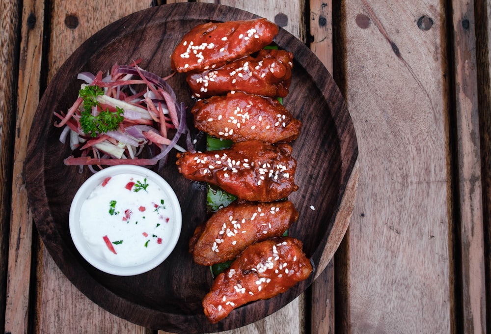 savory chicken on plate