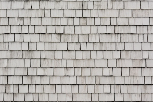 Shingle repair close-up