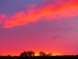 A vibrant sunset representing hope and new beginnings.