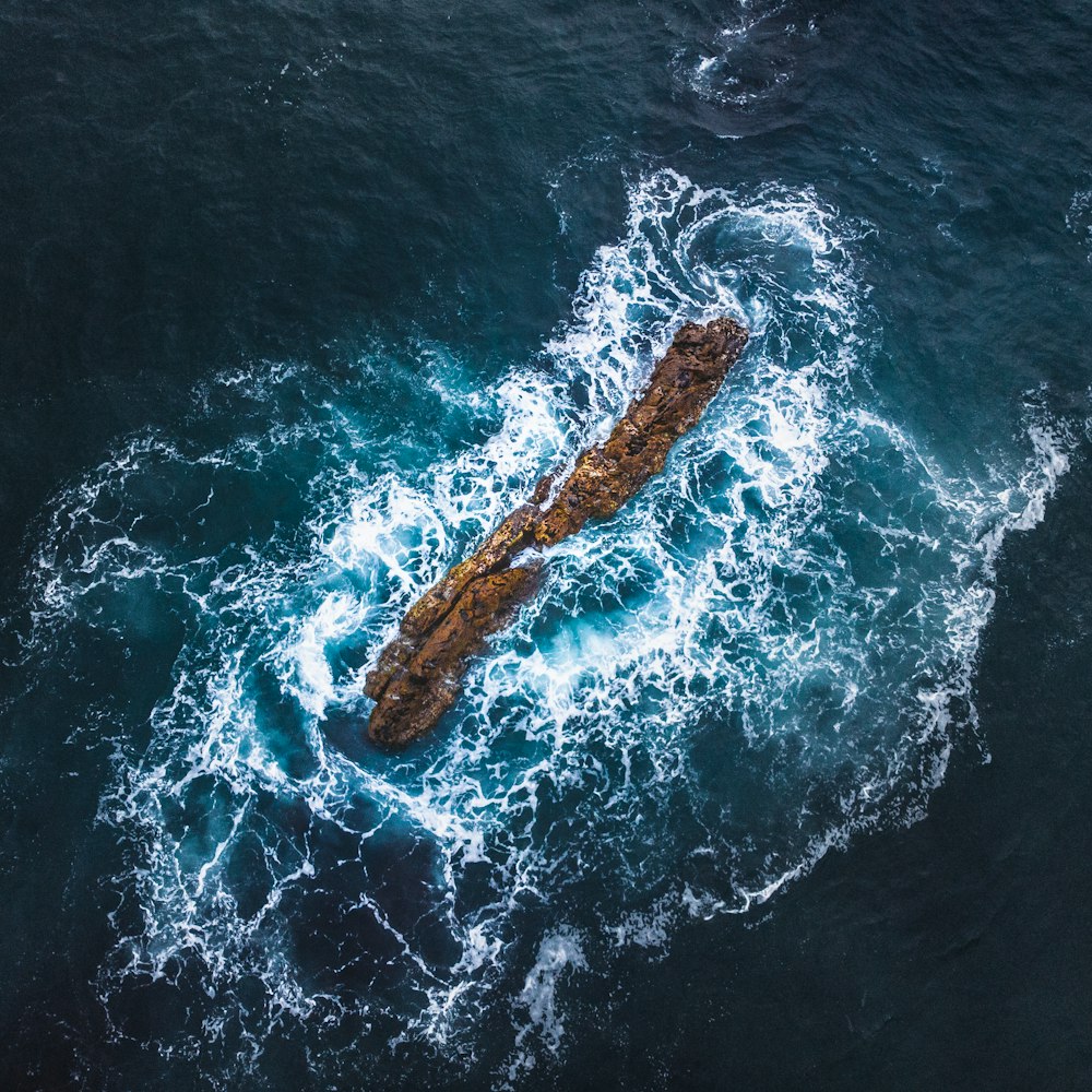 brown rock formation