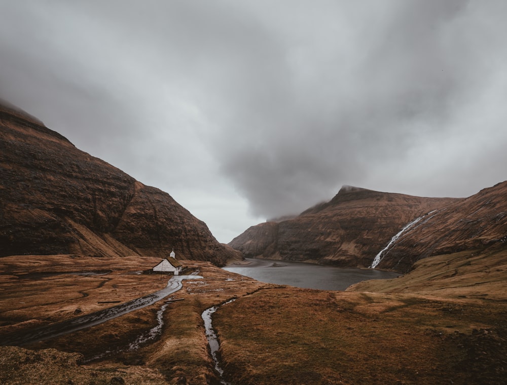 mountain and body of water