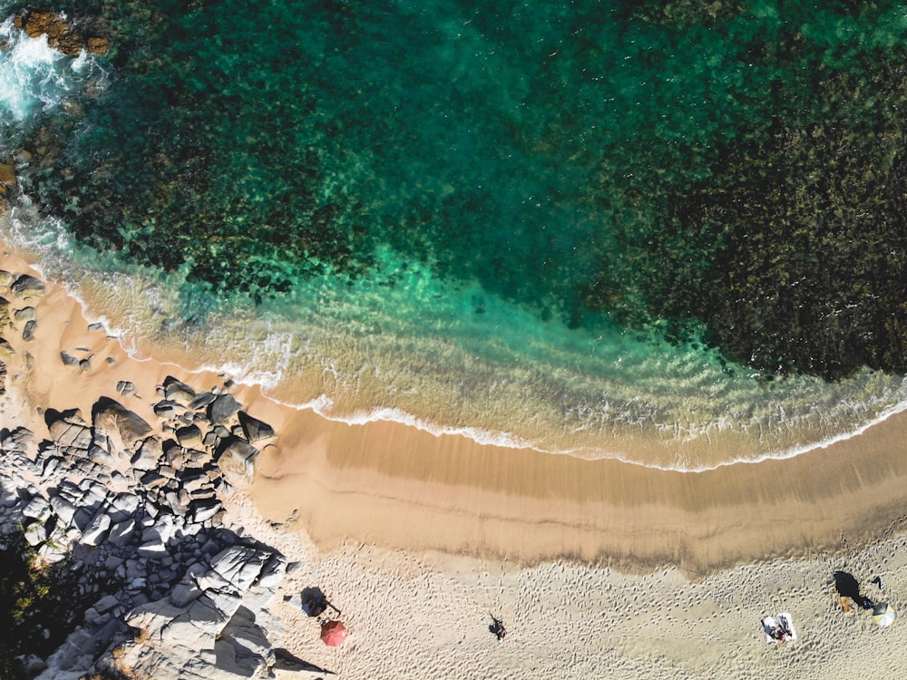 high-angle view of body of water