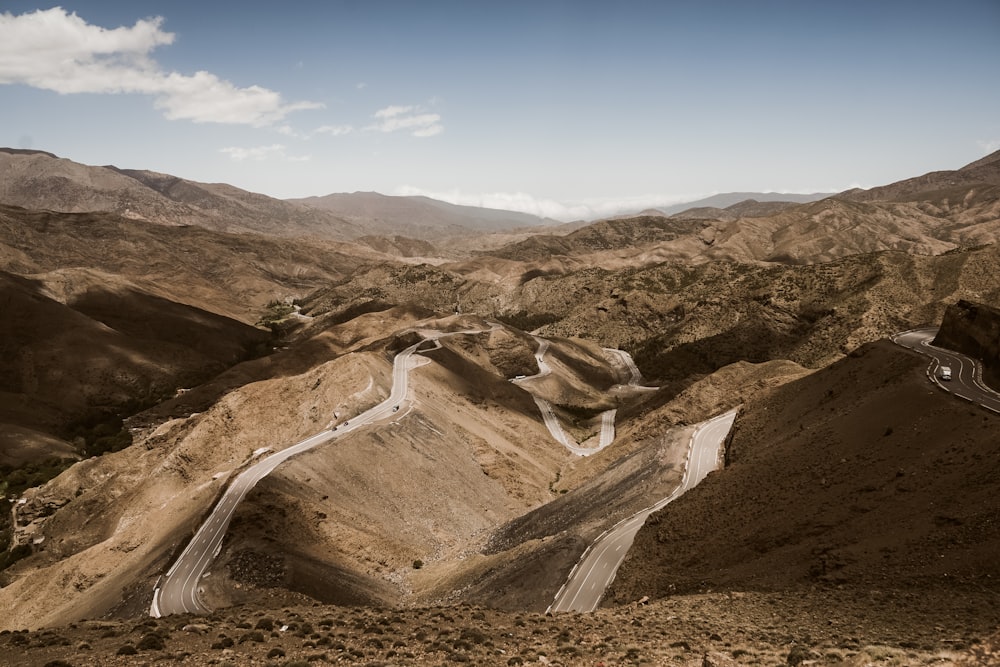 landscape photography of mountain range