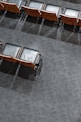 top view photograph of chairs