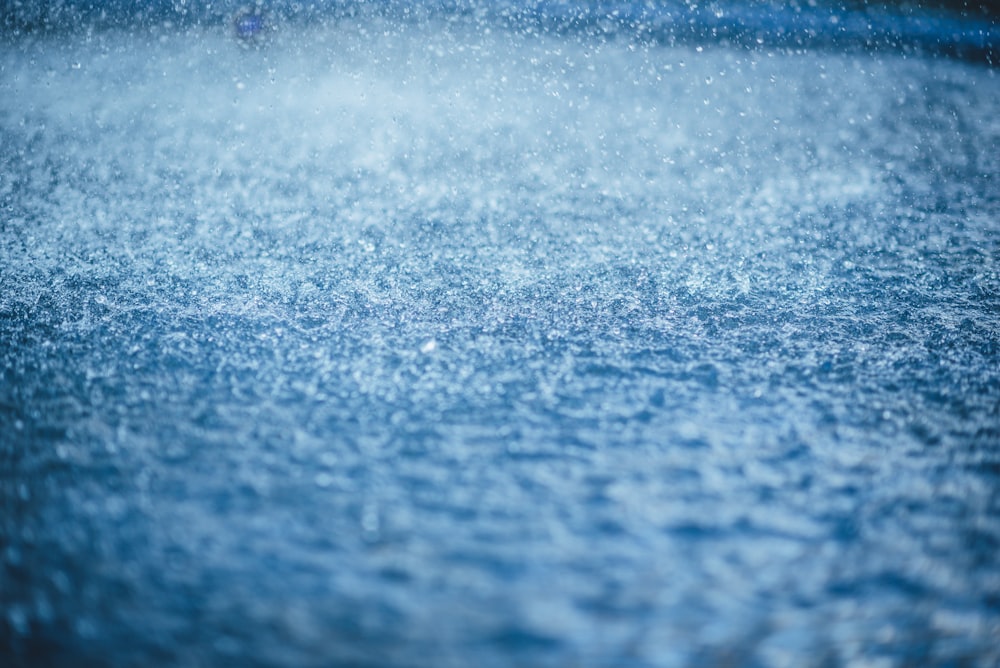 time-lapse photography of rain