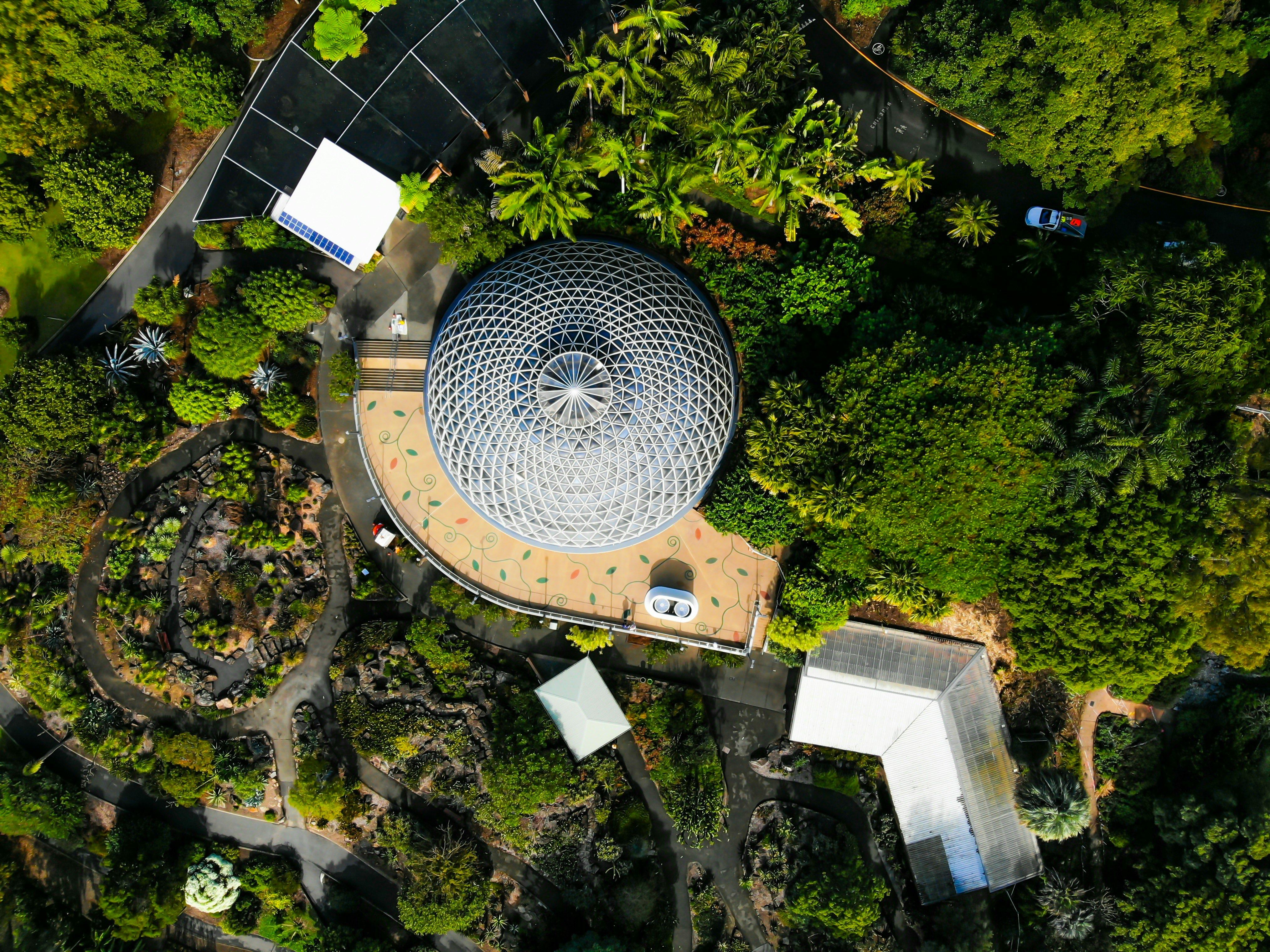 Botanic garden of Brisbane from 120m